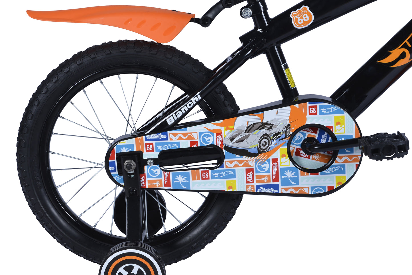 BICICLETA HOTWHEELS 16 NEGRO
