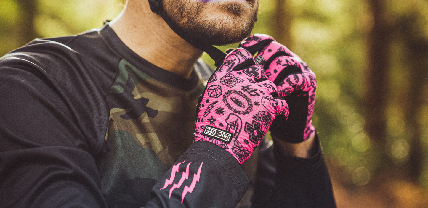 GUANTES LIGEROS RIDE GLOVES MUC-OFF  - PINK