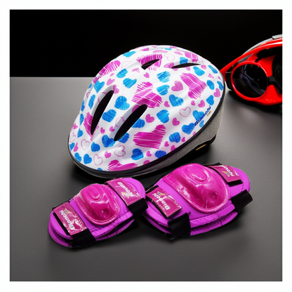 Combo Bianchi Niña (Casco+Protecciones)