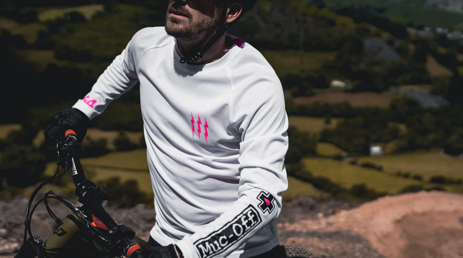 Muc-Off Long Sleeve Riders Jersery White L