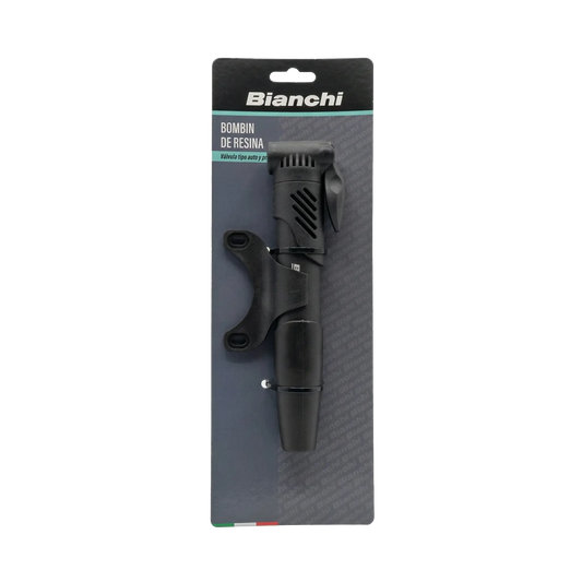 BOMBIN BIANCHI RESINA EXTENDIBLE CON PORTA, COMPATIBLE VALVULA AUTO Y FRANCESA Bianchi