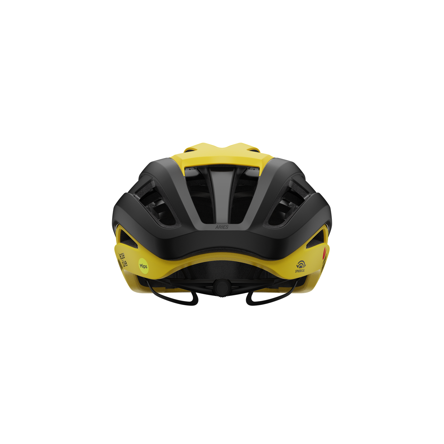 CASCO GIRO ARIES SPHERICAL TEAM VISMA BLACK/YELLOW