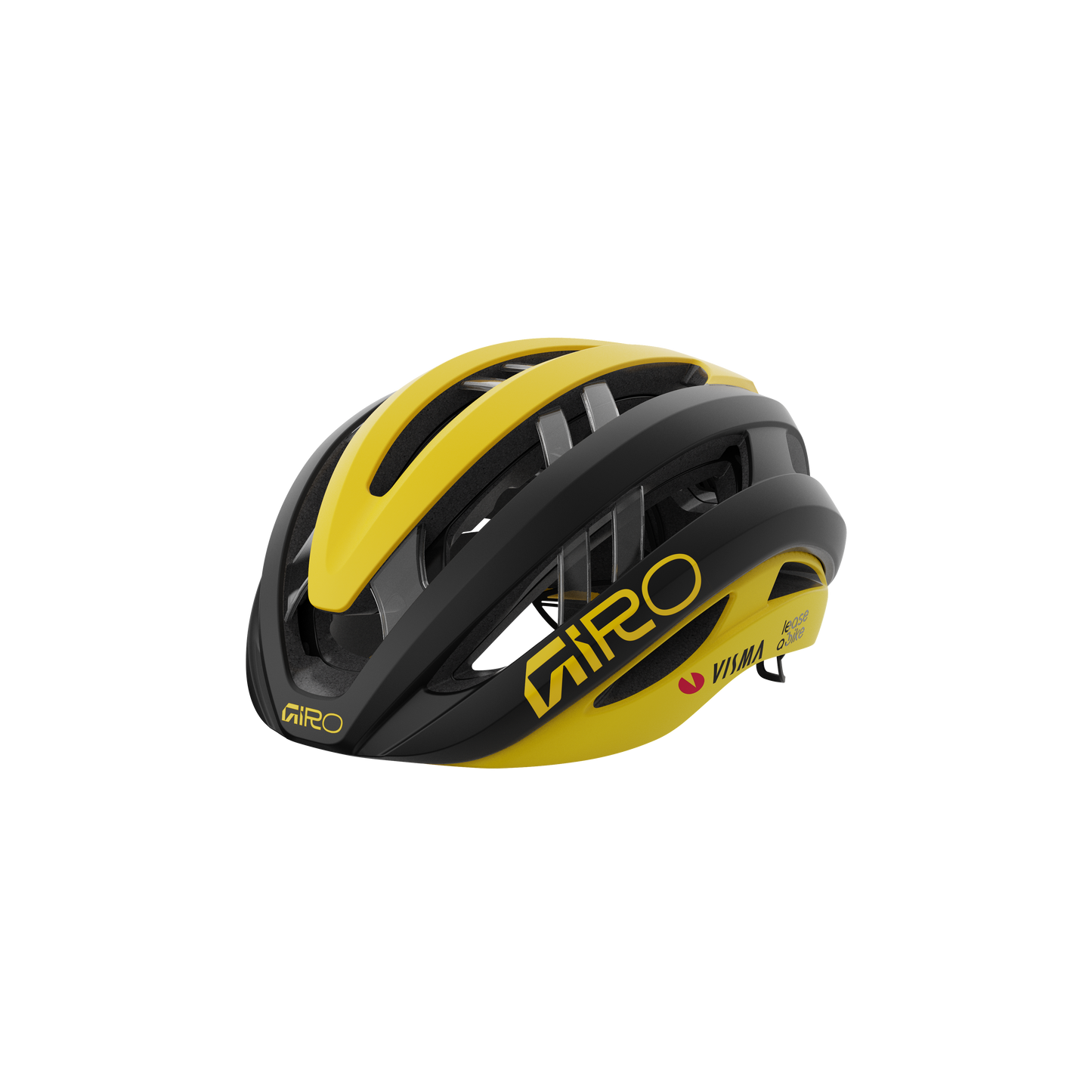 CASCO GIRO ARIES SPHERICAL TEAM VISMA BLACK/YELLOW