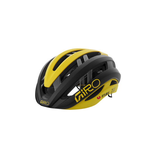 CASCO GIRO ARIES SPHERICAL TEAM VISMA BLACK/YELLOW