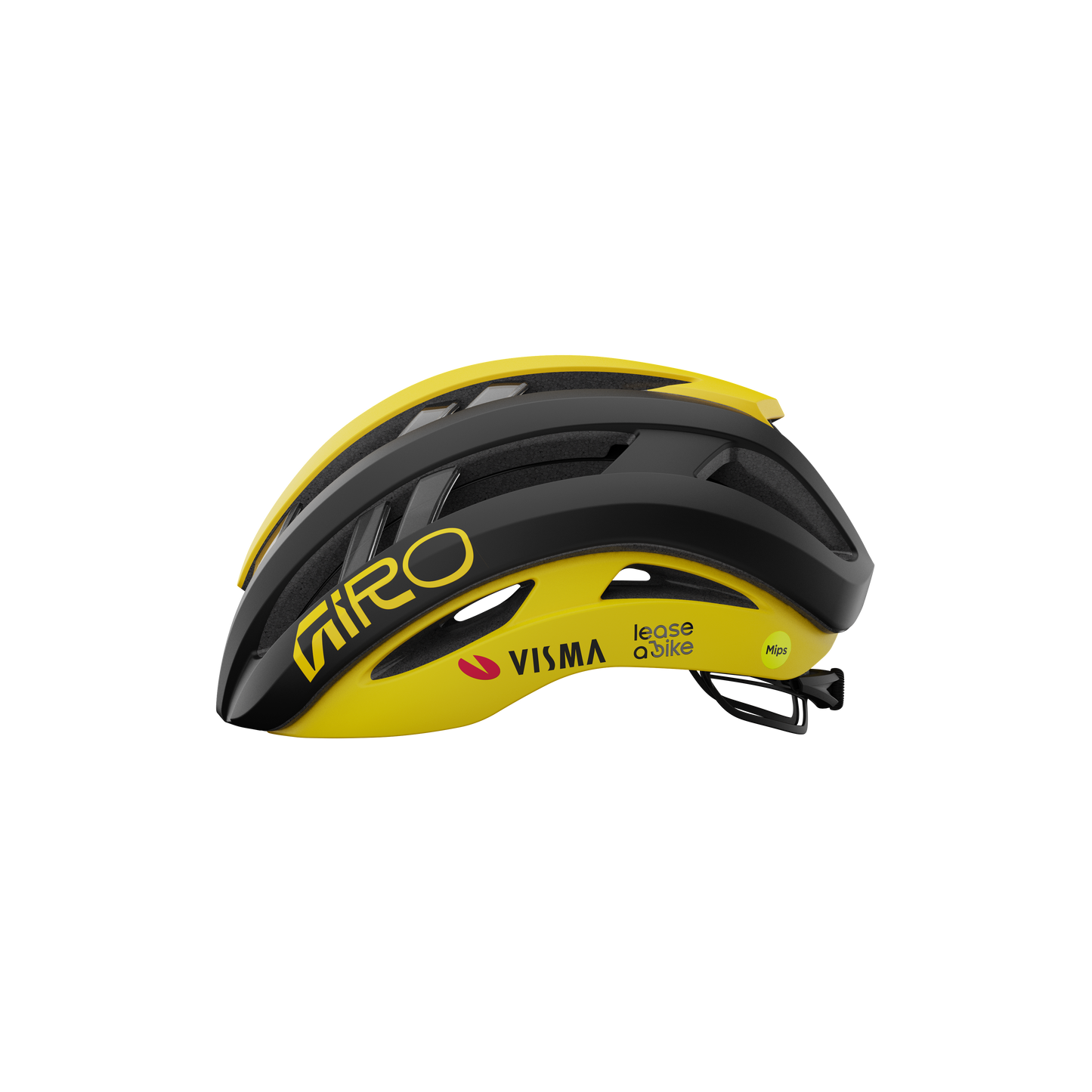 CASCO GIRO ARIES SPHERICAL TEAM VISMA BLACK/YELLOW