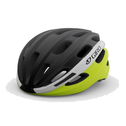 CASCO GIRO ISODE MAT BLK FD/HI YELLOW