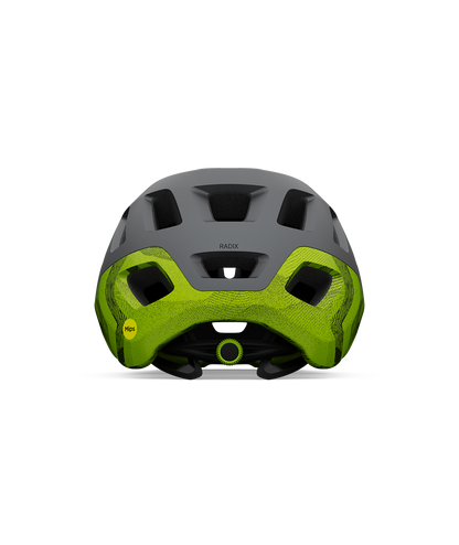 CASCO GIRO RADIX MIPS MATTE METALLIC BLACK/ANODIZED LIME