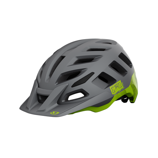 CASCO GIRO RADIX MIPS MATTE METALLIC BLACK/ANODIZED LIME