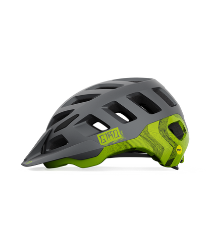 CASCO GIRO RADIX MIPS MATTE METALLIC BLACK/ANODIZED LIME