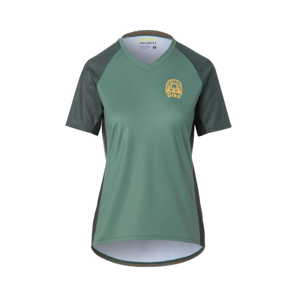 JERSEY GIRO ROUST W GREY GREEN WAVY