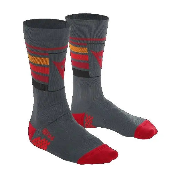 CALCETA DAINESE HG HALLERBOS DARK-GRAY/RED