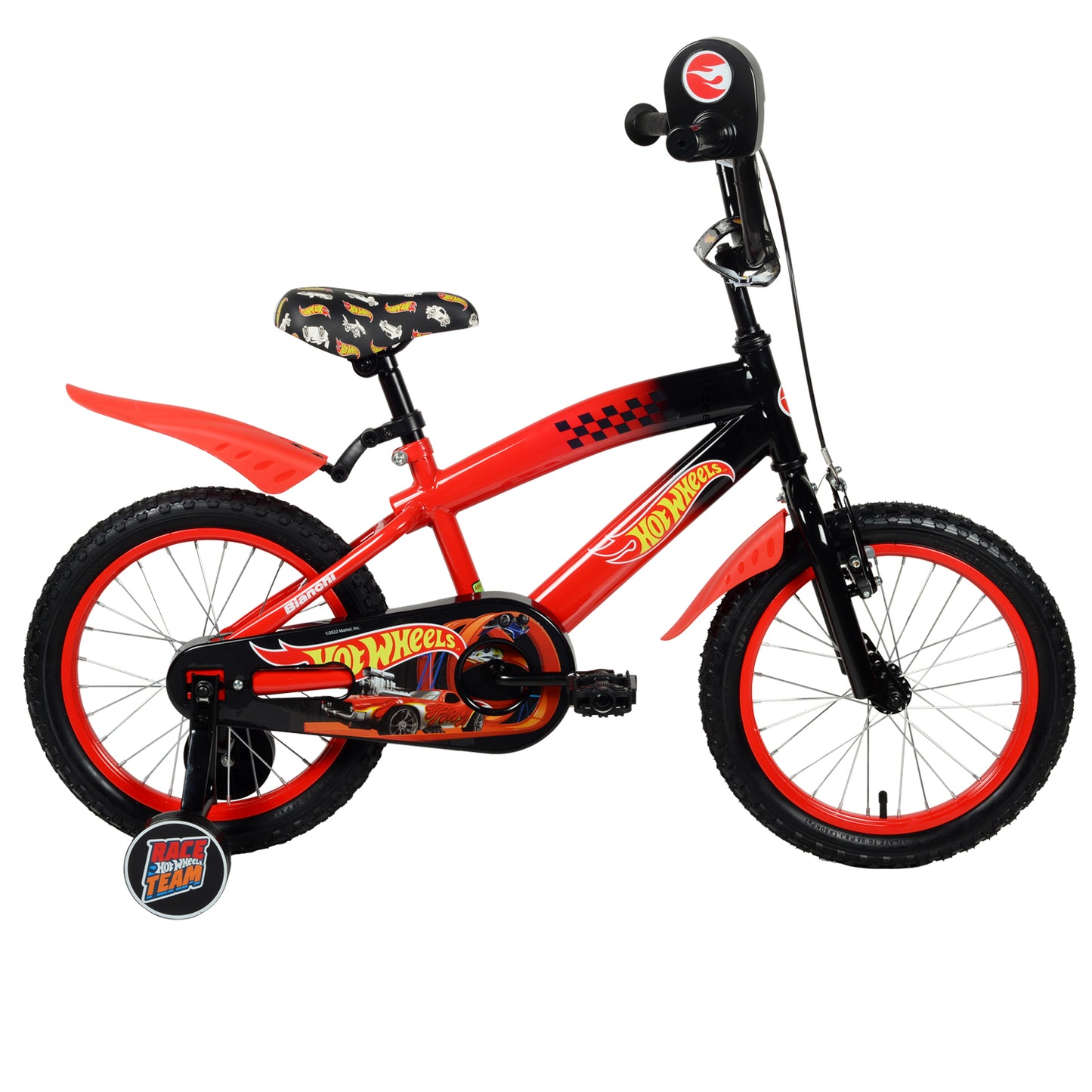 BICICLETA HOTWHEELS 16 ROJO / NEGRO