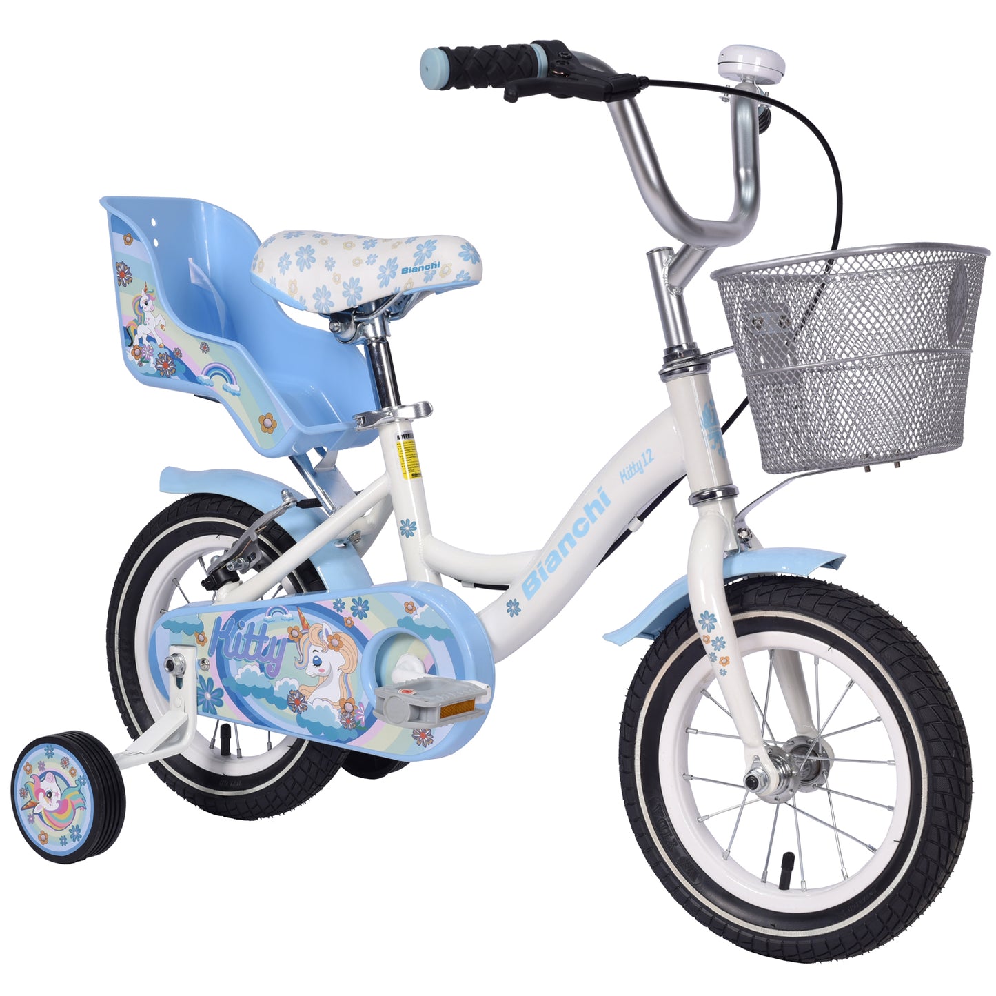 BICICLETA BIANCHI KITTY 12 BLANCO / AZUL