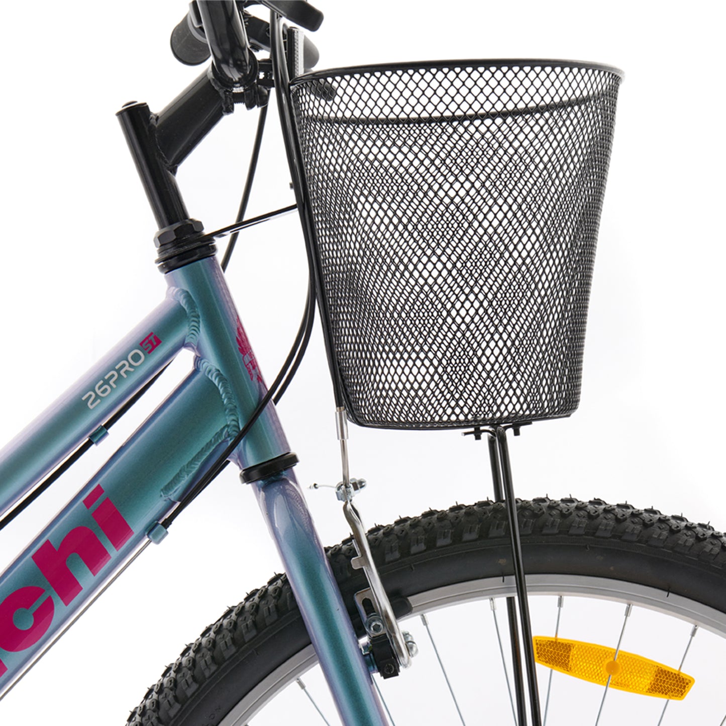 BICICLETA BIANCHI MTB PRO 26 ST LADY CON CANASTO VERDE
