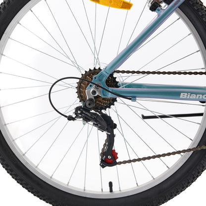 BICICLETA BIANCHI MTB PRO 26 ST LADY CON CANASTO VERDE