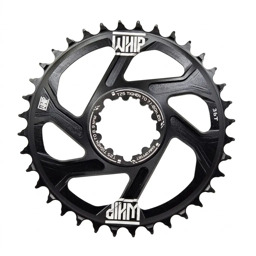 CORONA 36T WHIP NEGRO  6MM Offset WHIP