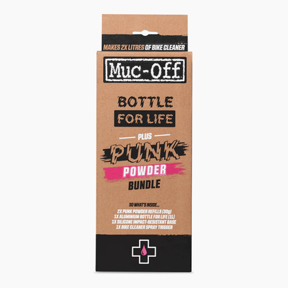 Kit Muc-off Bottle for life (Botella + 4 Punk Powder)