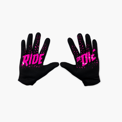 GUANTES LIGEROS RIDE GLOVES MUC-OFF  - PINK