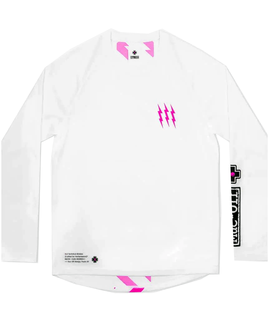 Muc-Off Long Sleeve Riders Jersery White L